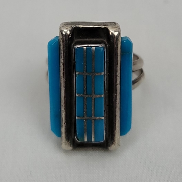 Vintage Tourquose Silver Ring Indian Jewelry